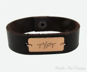 Men's Personalized Nameplate Cuff