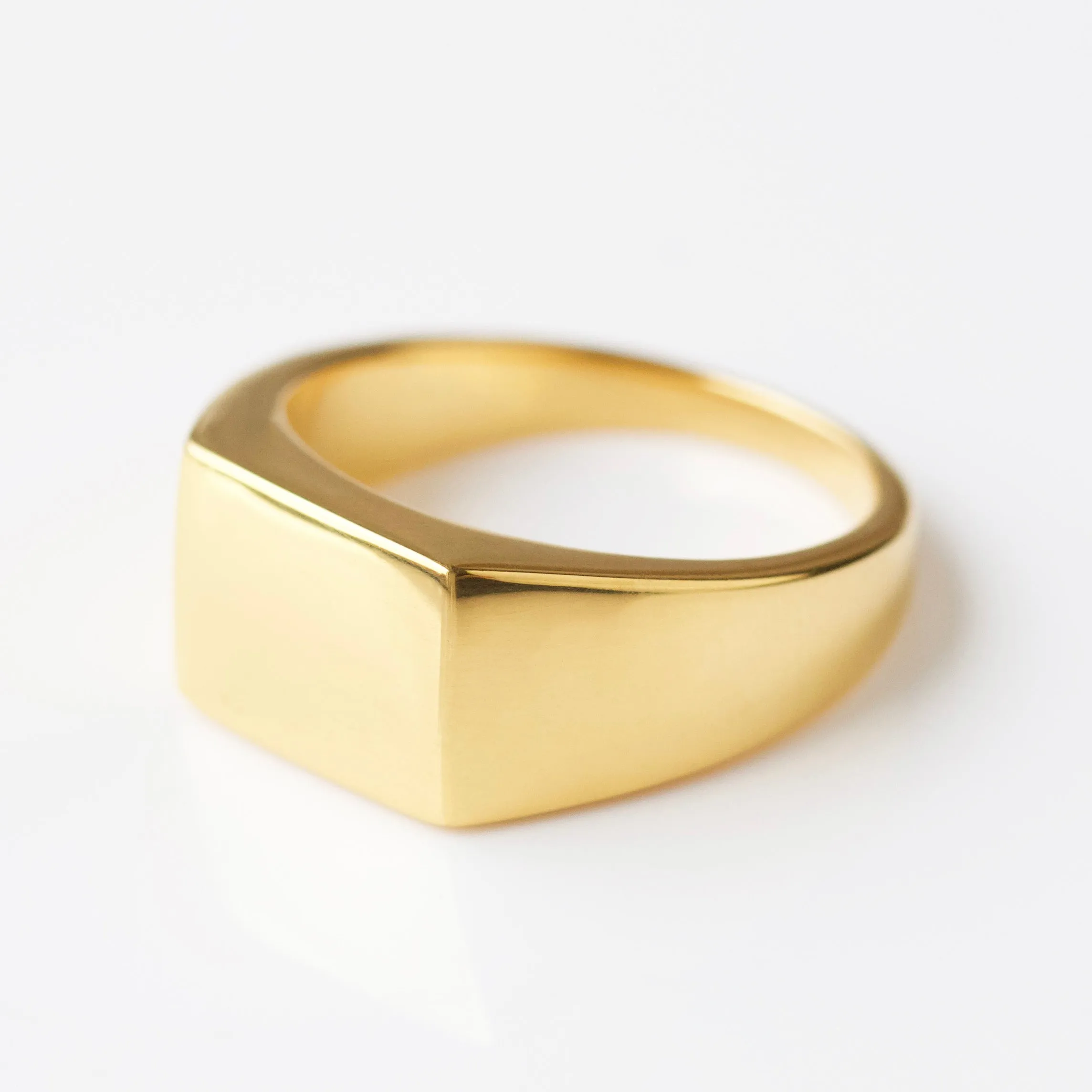 Mens Square Signet Ring