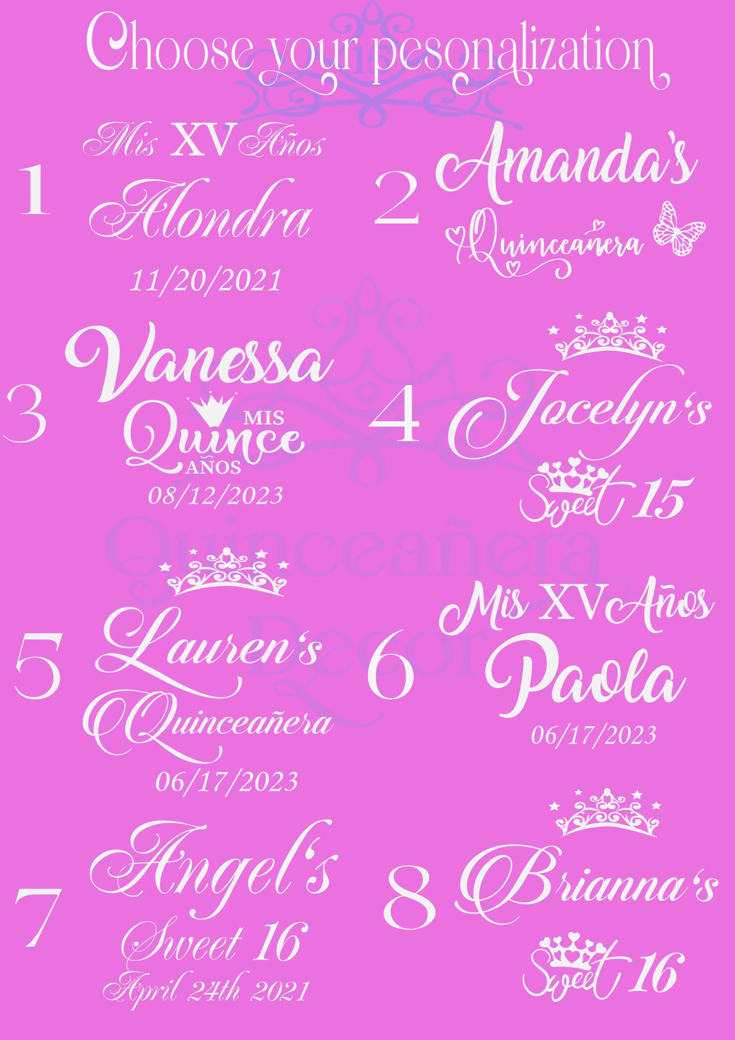 Mexican charro theme Quinceanera package 1