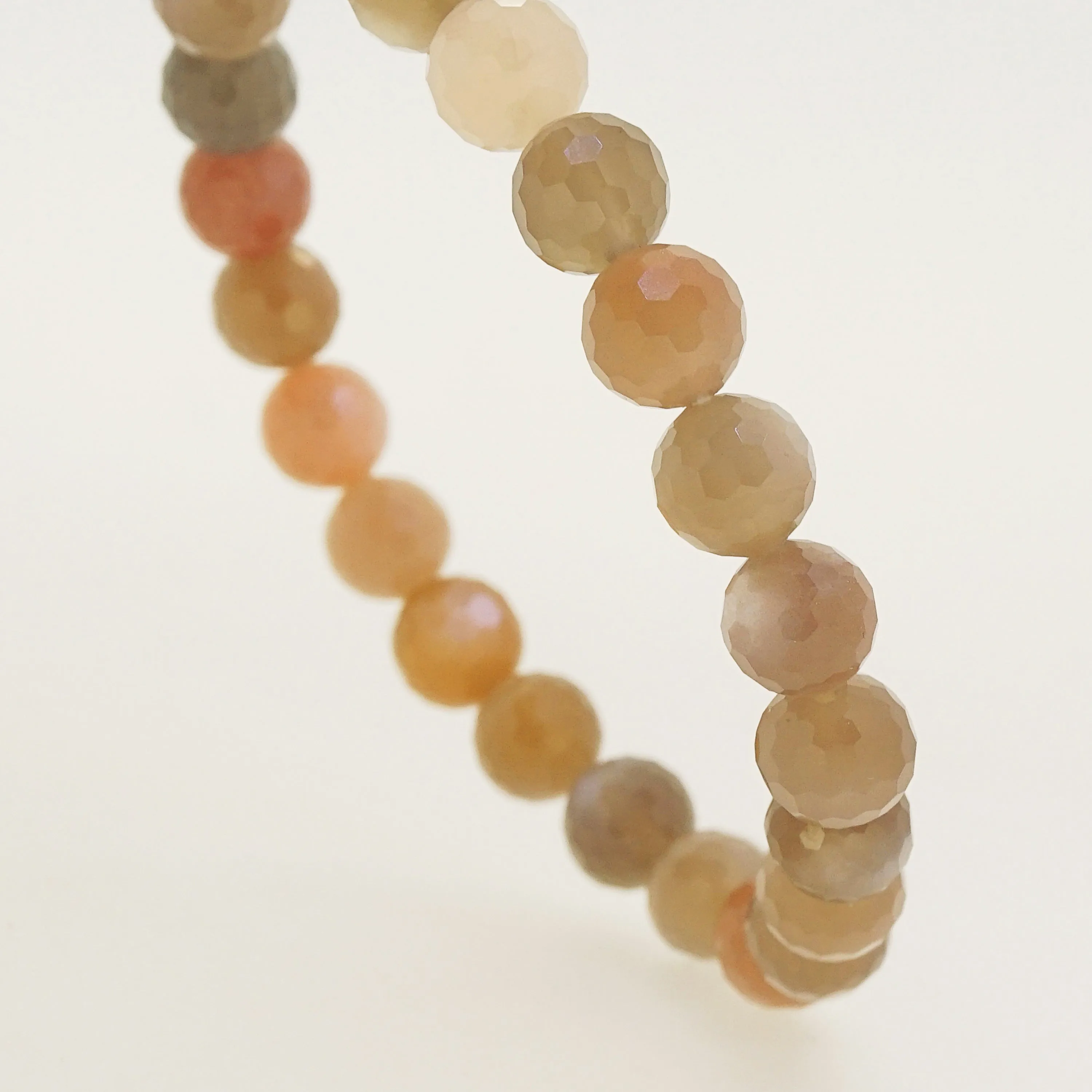 Mixed Moonstone Faceted 8mm