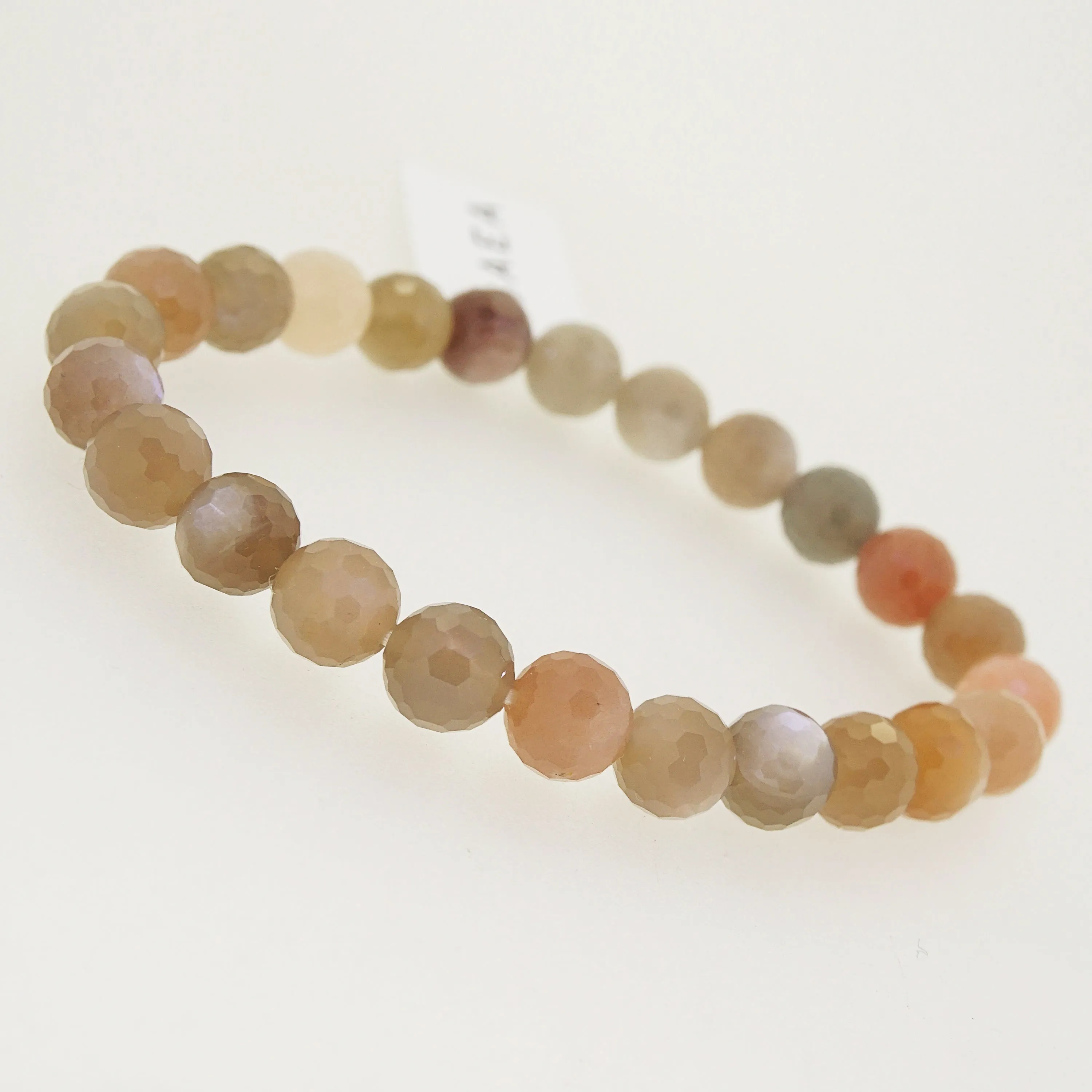 Mixed Moonstone Faceted 8mm