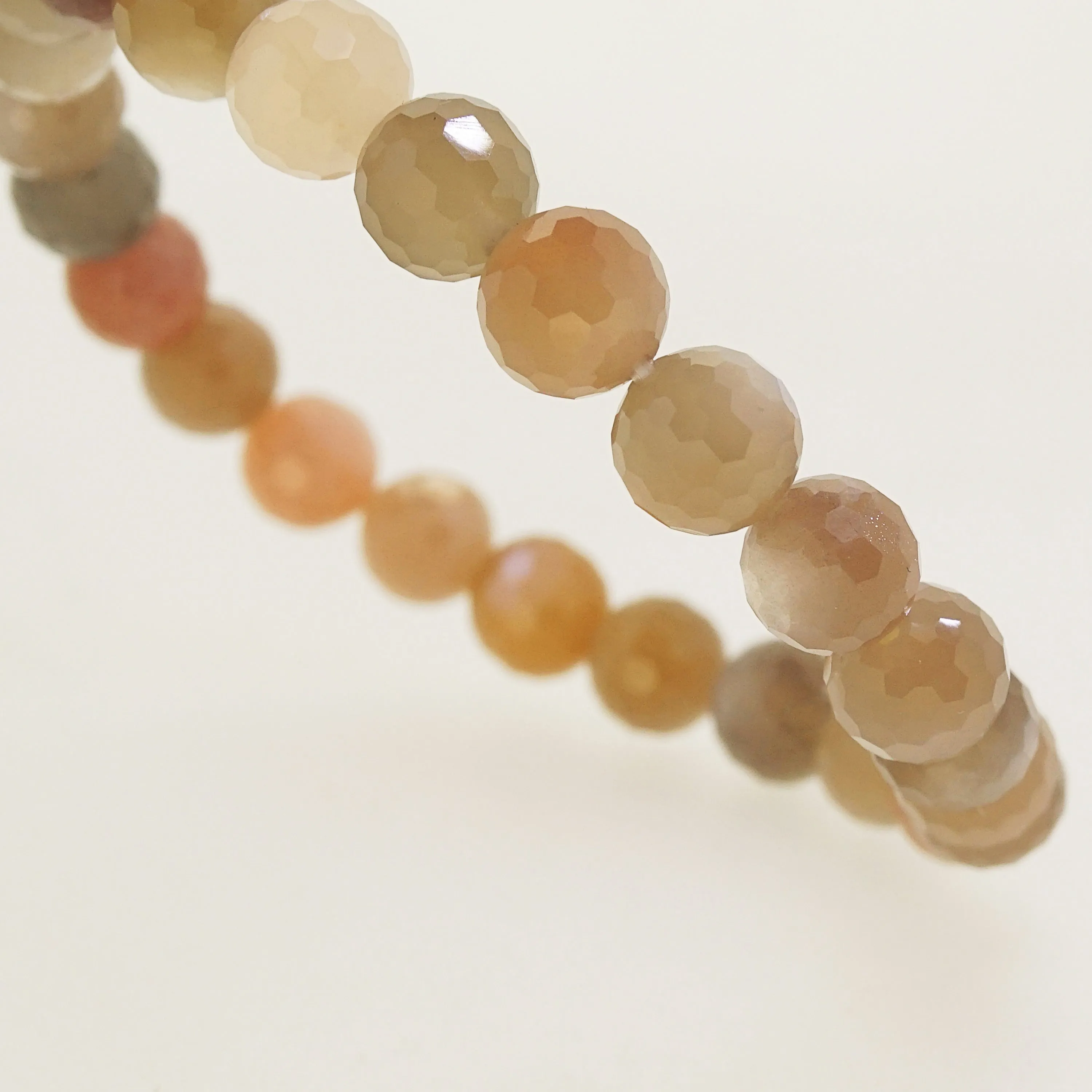 Mixed Moonstone Faceted 8mm