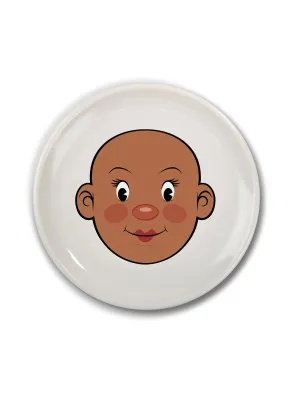 Ms. Food Face Dinner Plate