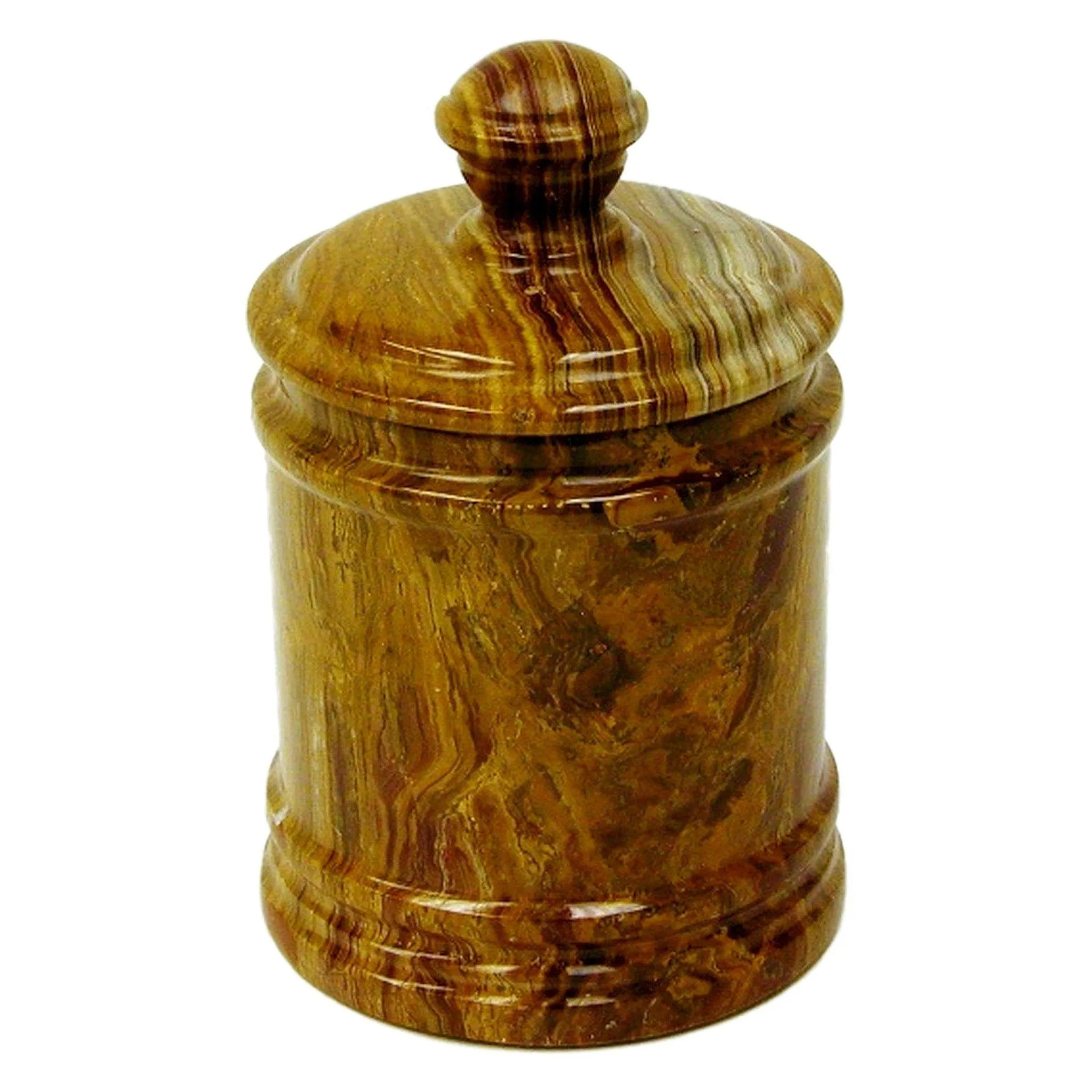 Multi Brown Onyx Kitchen Canister | 9 inches Tall