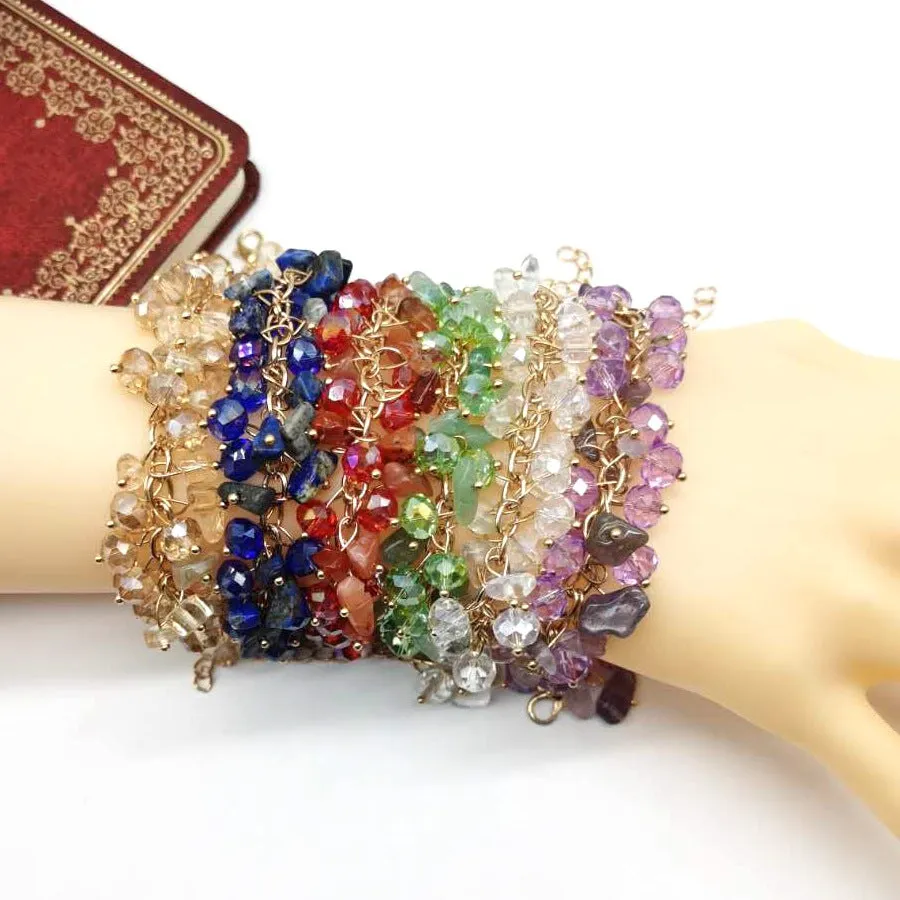 Natural Gravel Crystal Bracelet Fashion All-match