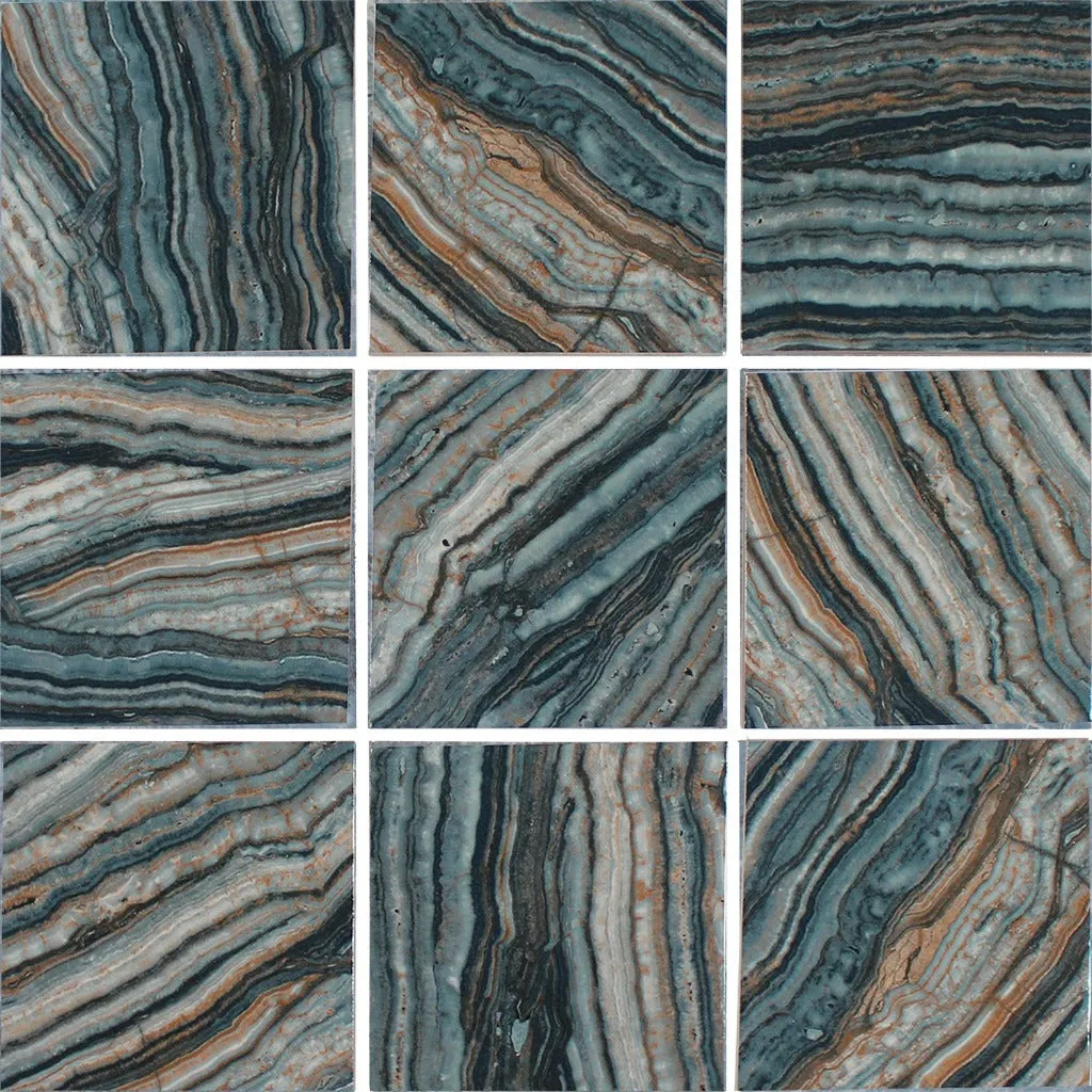 Onyx Green, 6" x 6" - Porcelain Pool Tile