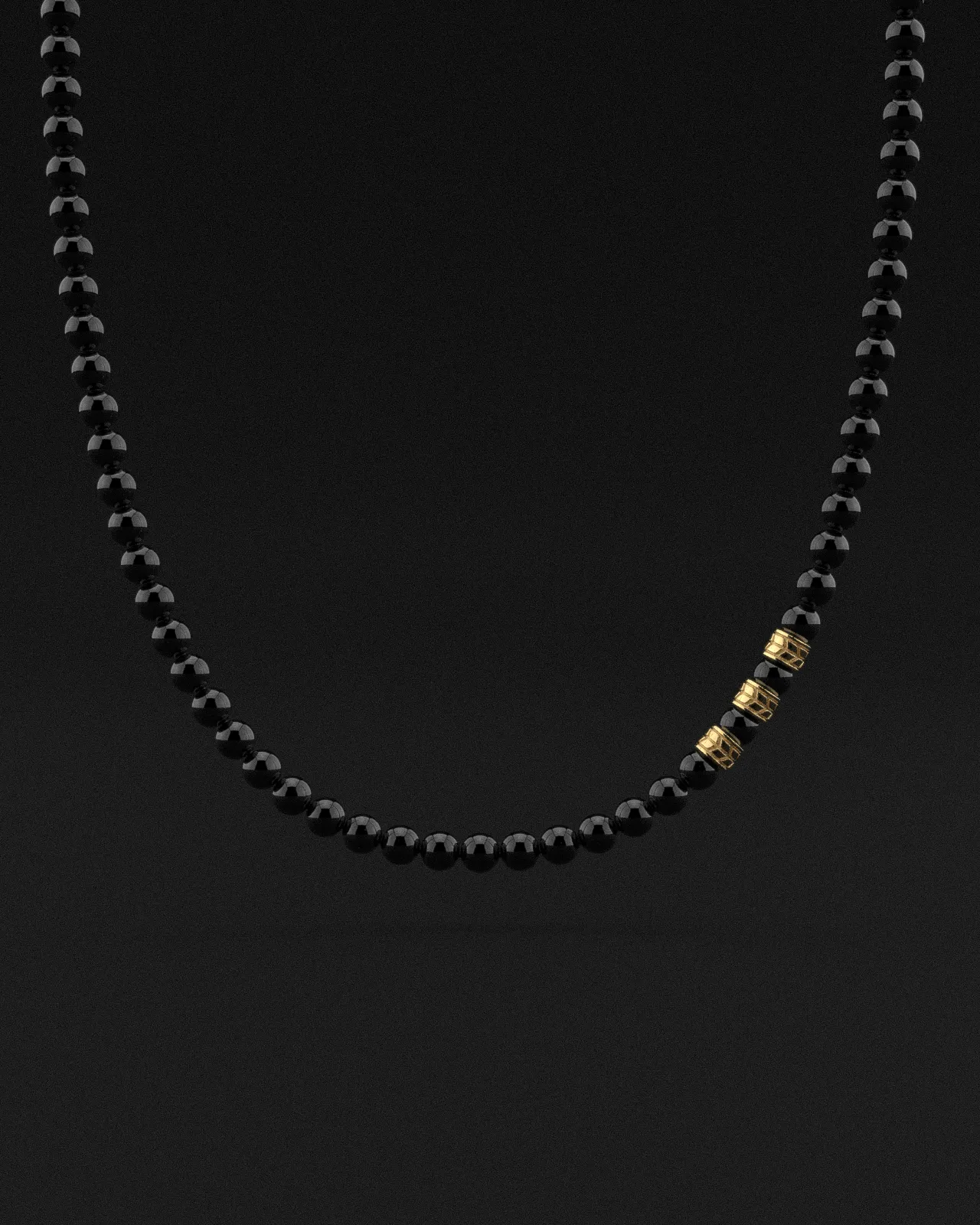 Onyx Matte Necklace 8mm | Royale