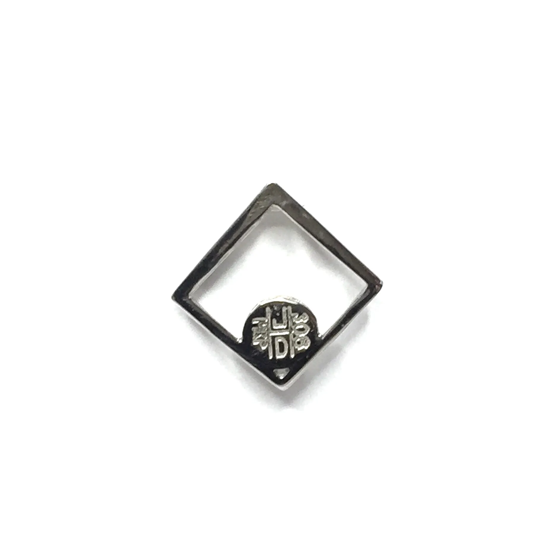 Onyx Round Inlay Diamond Design Pendant