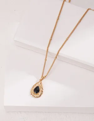 Palace Style Black Zircon Necklace