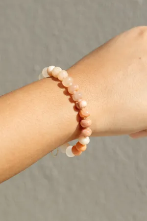 Peach Ombre Gemstone Bracelet - Ho'olaua'e