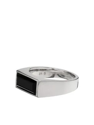 Peaky Ring Polished Onyx 925 Silver