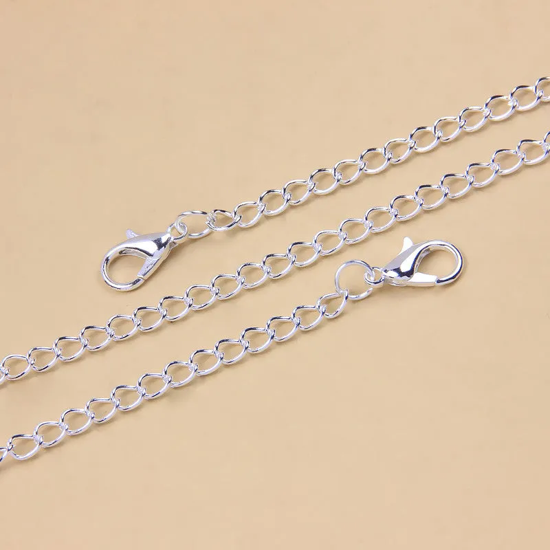 Personality Full Diamond Heart-shaped Anklet