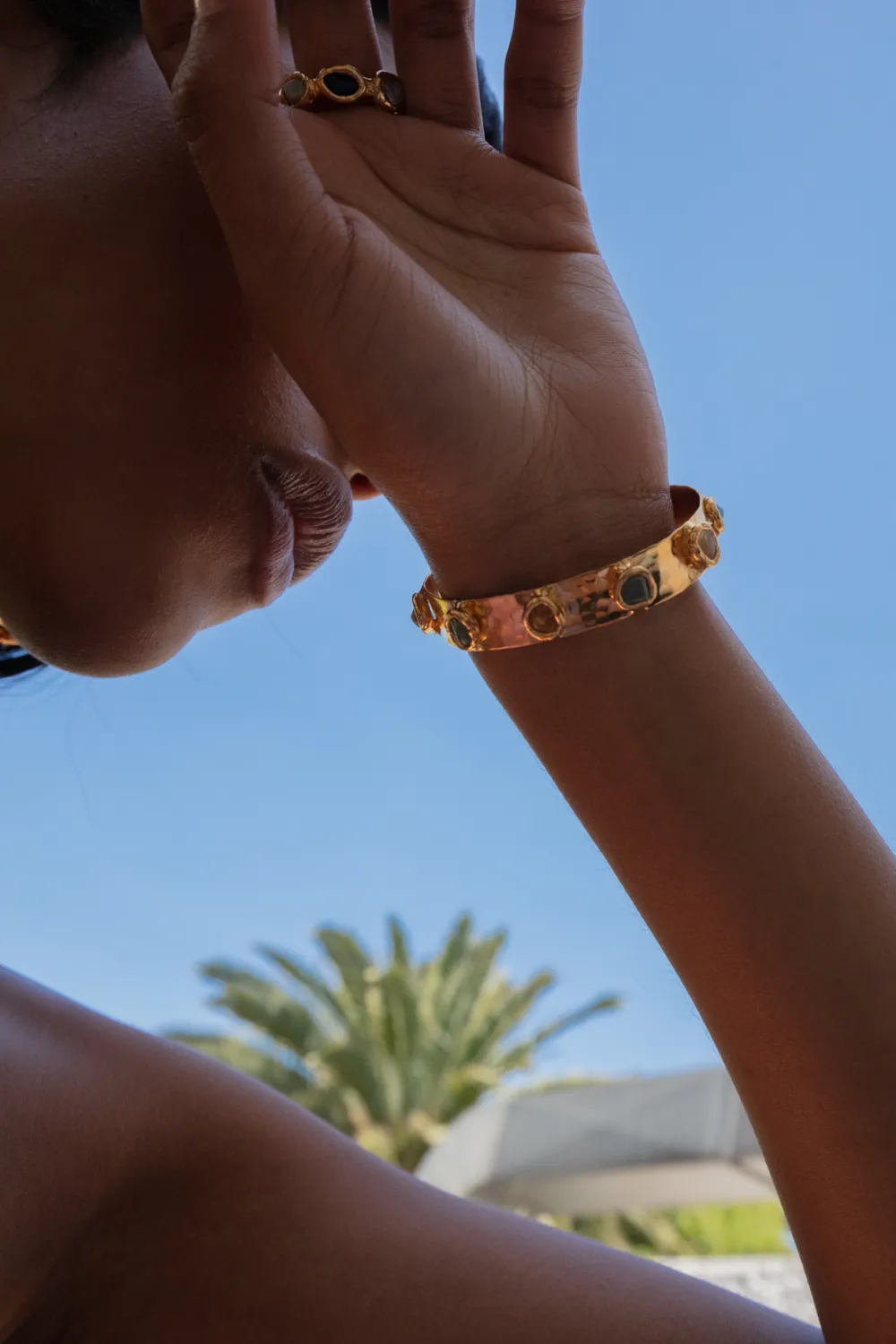 Rainbow Cuff in Gold