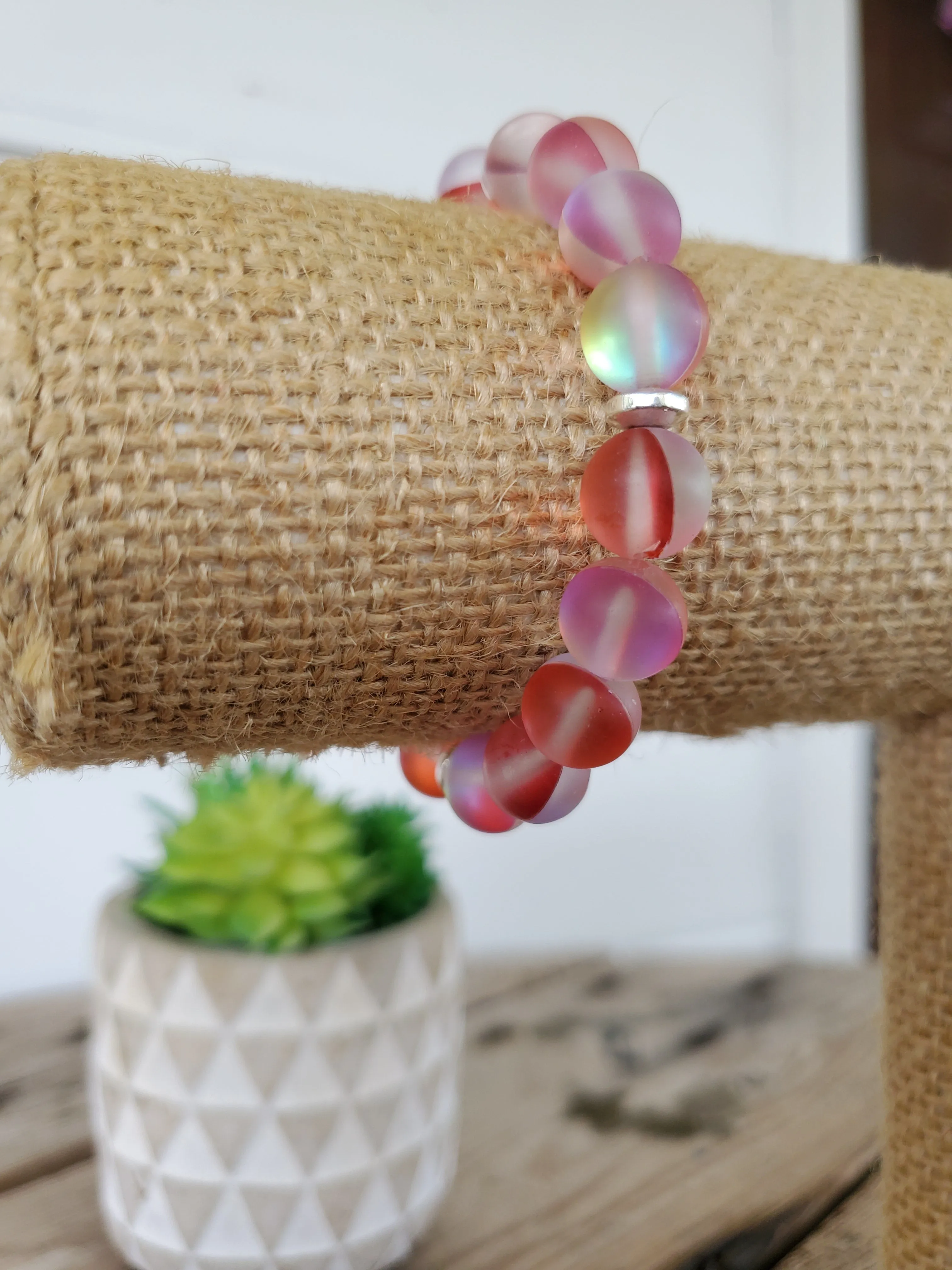 Red Moonstone Bracelet