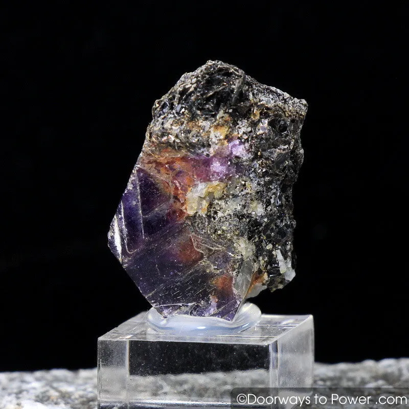 Red Ruby & Blue Sapphire Corundum Specimen w / Record Keeper