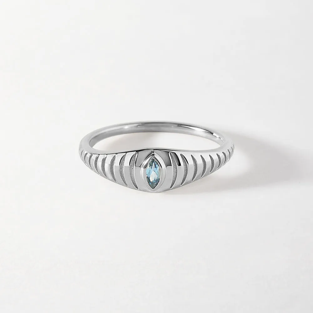 Reflect Signet Ring - Silver