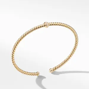 Renaissance Center Station Bracelet with Diamonds in 18K Gold