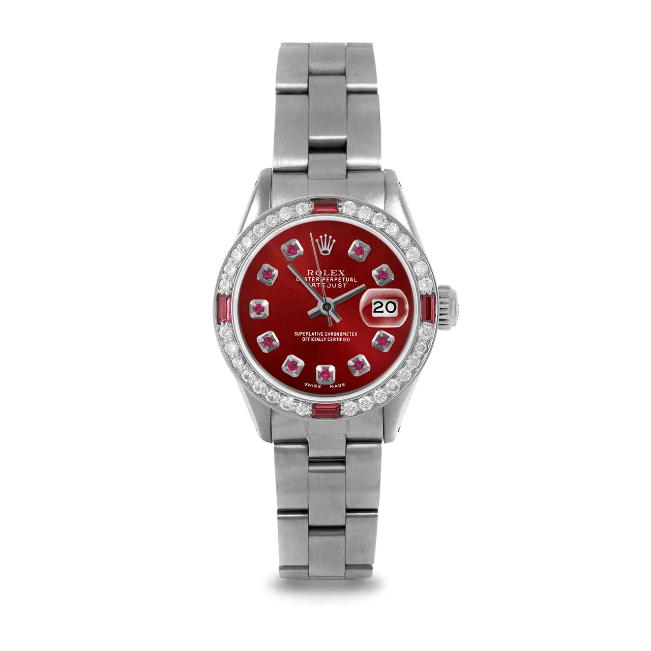 Rolex Datejust 26mm | 6917-SS-RED-RBY-AM-4RBY-OYS