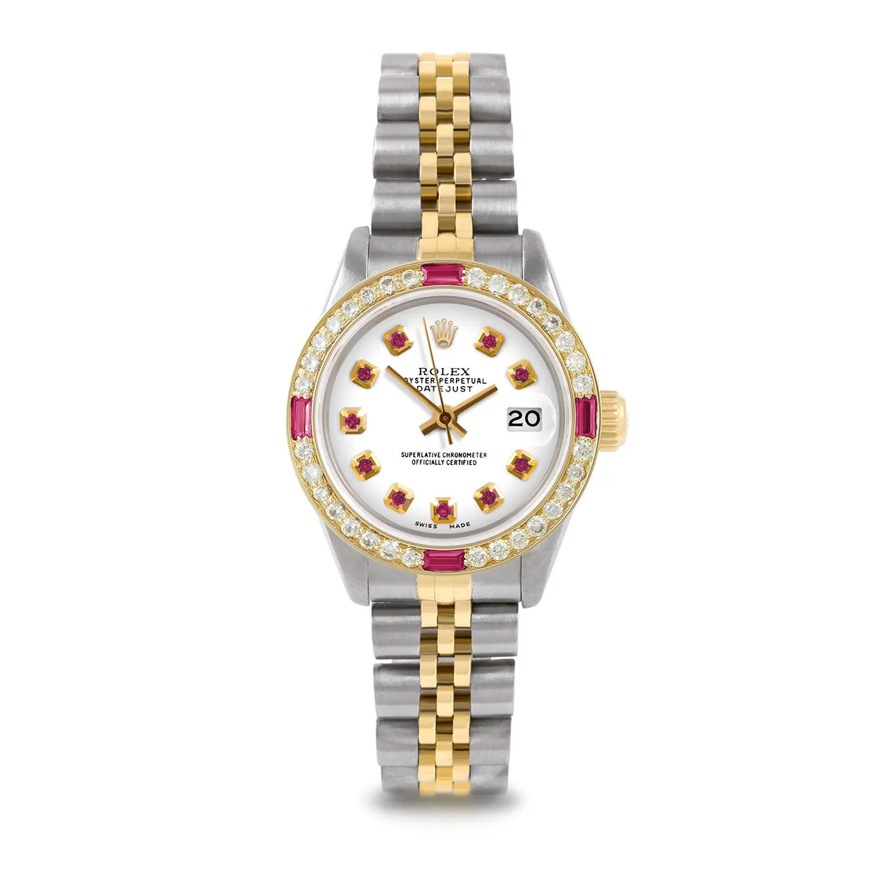 Rolex Datejust 26mm | 6917-TT-WHT-RBY-AM-4RBY-JBL