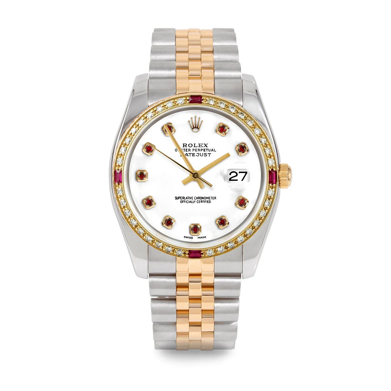 Rolex Datejust 36mm | 116233-WHT-RBY-AM-4RBY-JBL