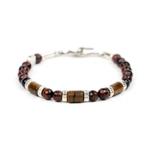 Round Tube Gemstone Bracelet