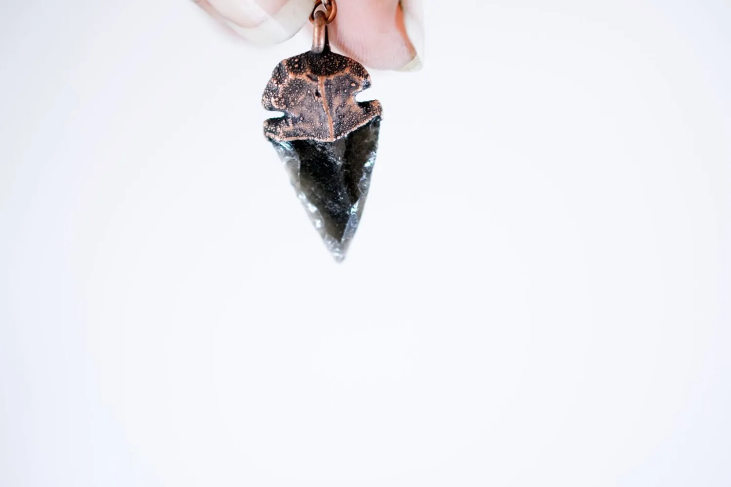 SALE Dragonglass  | Obsidian arrowhead earrings