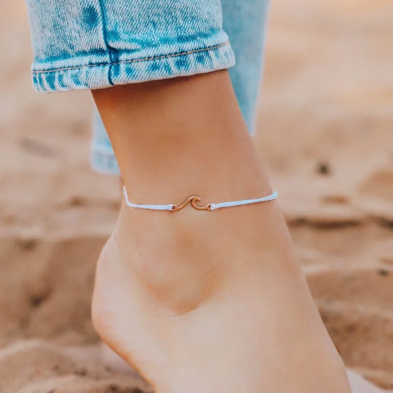 Shoreline Anklet Rose Gold