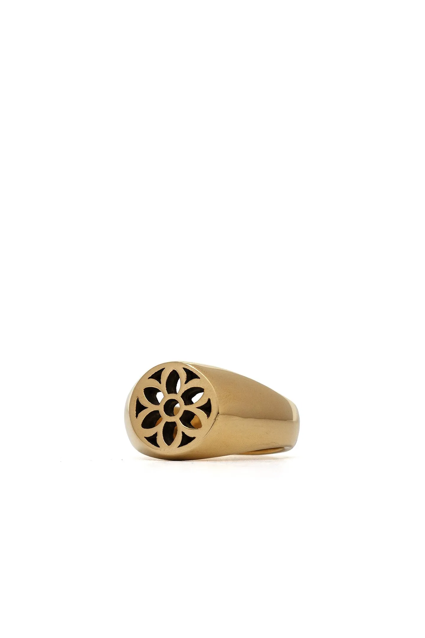 Signet Ring | Rosette - 22K Yellow Gold