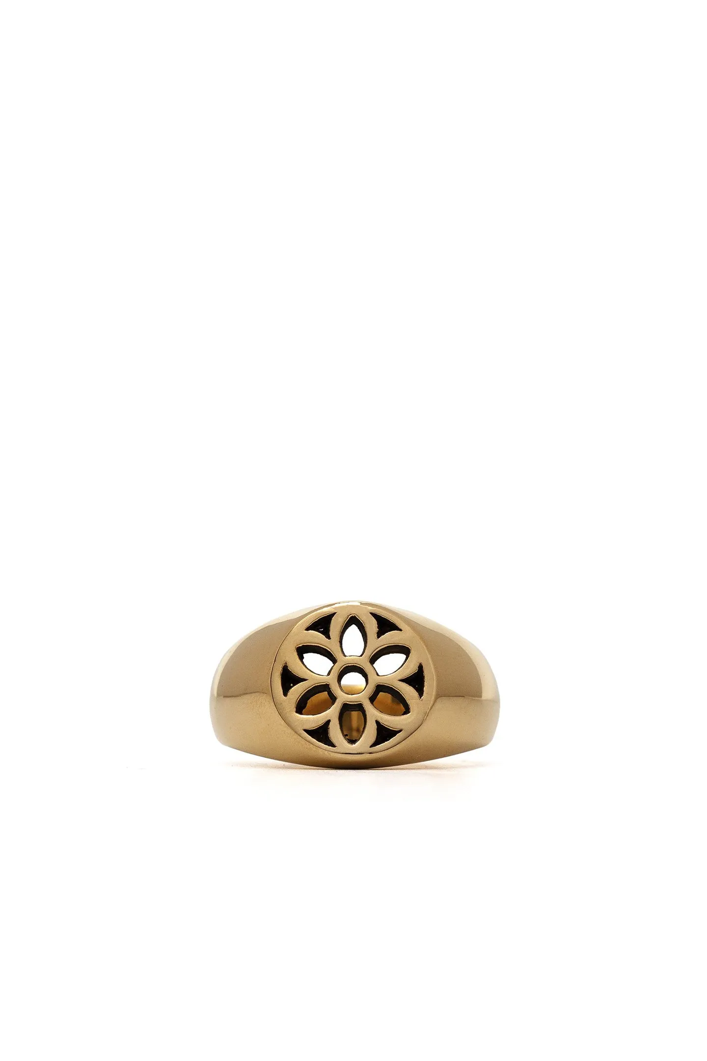 Signet Ring | Rosette - 22K Yellow Gold