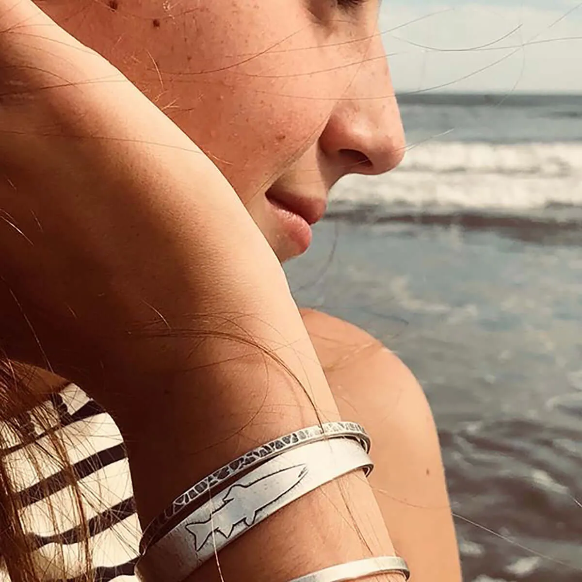 Single Trout Cuff Bracelet