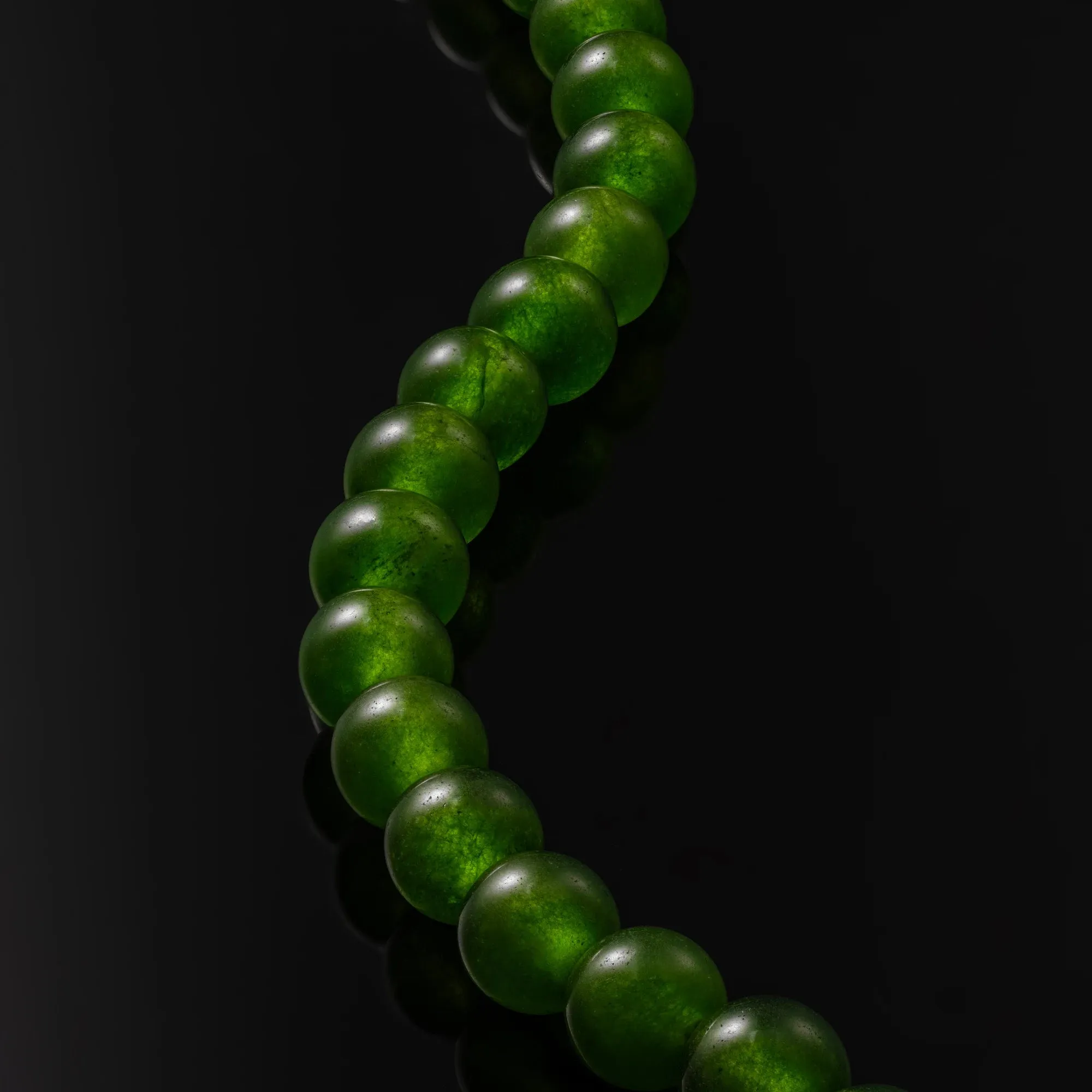 Spiritual Bead Bracelet, 8MM - Green Onyx