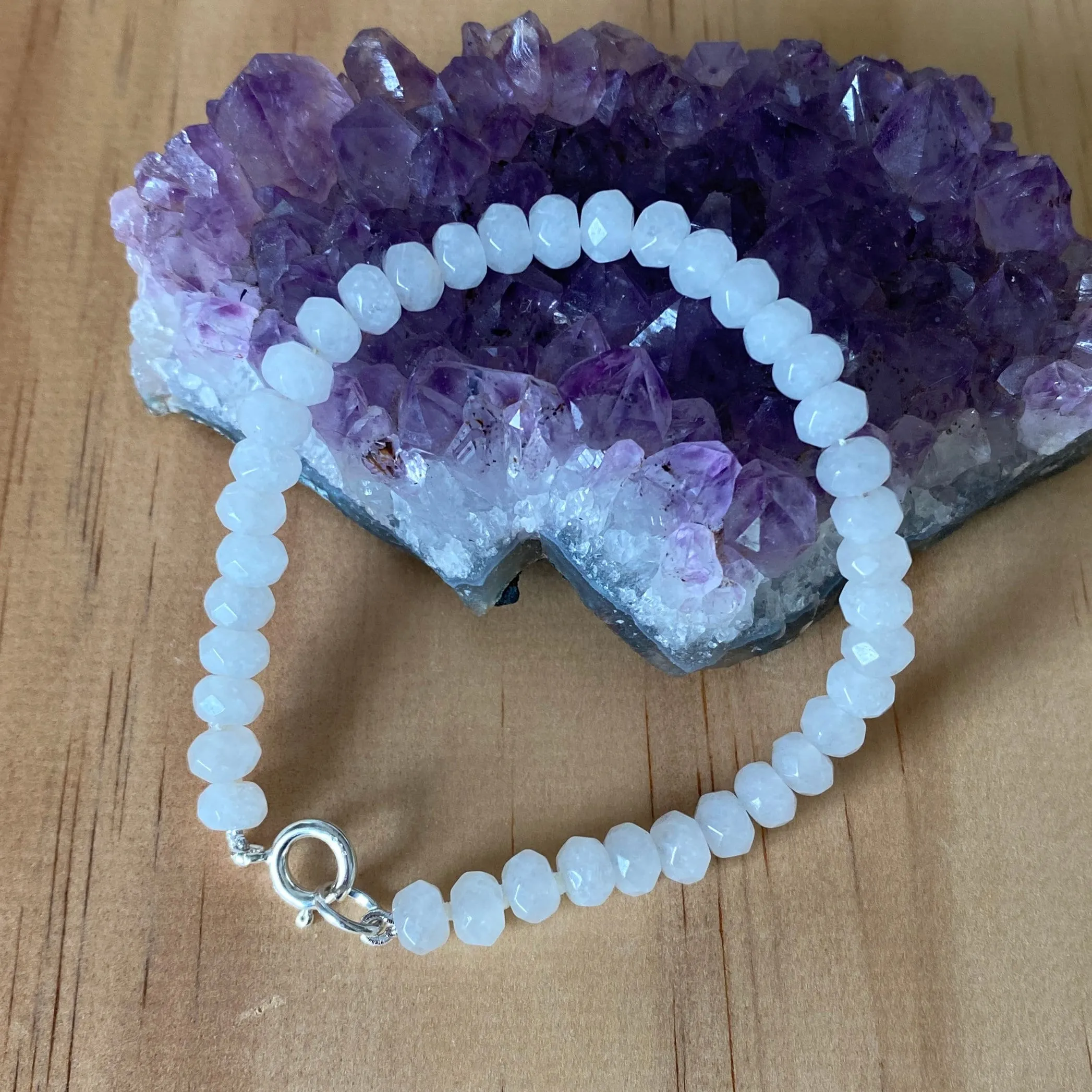 Sterling Silver Moonstone Bracelet