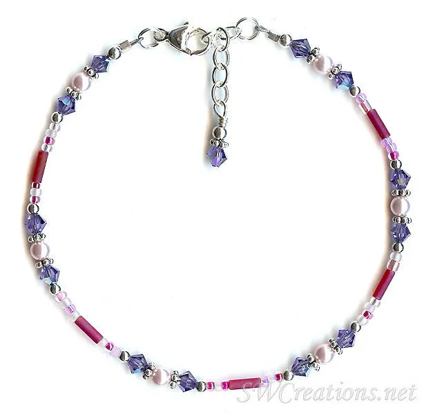 Tanzanite Sugar-n-Spice Bali Anklet