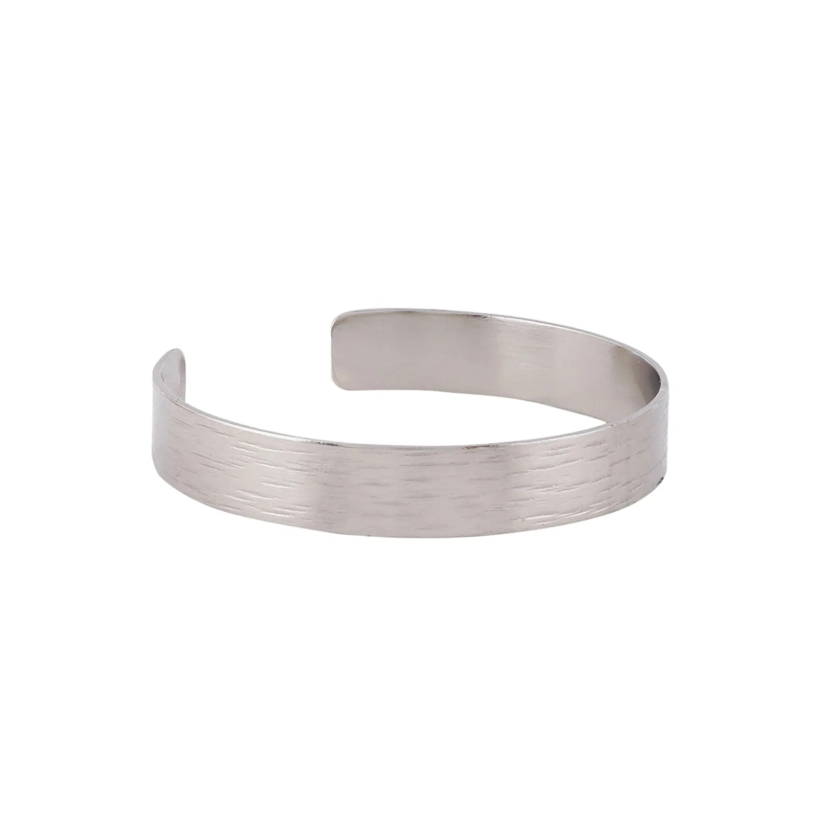 Teejh Anushree Silver Oxidised Cuff Bracelet