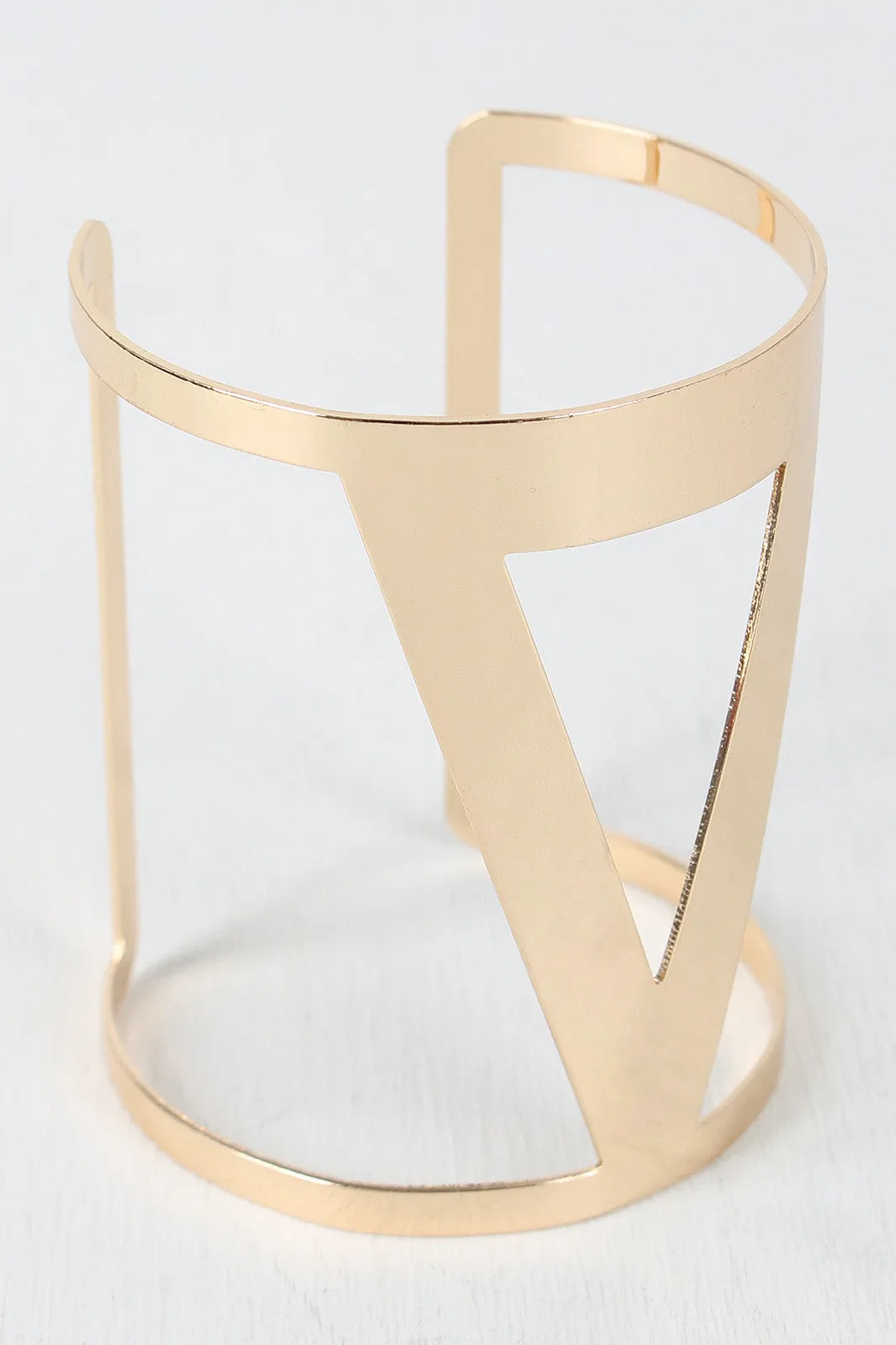 Triangle Cut Out Cuff Bracelet