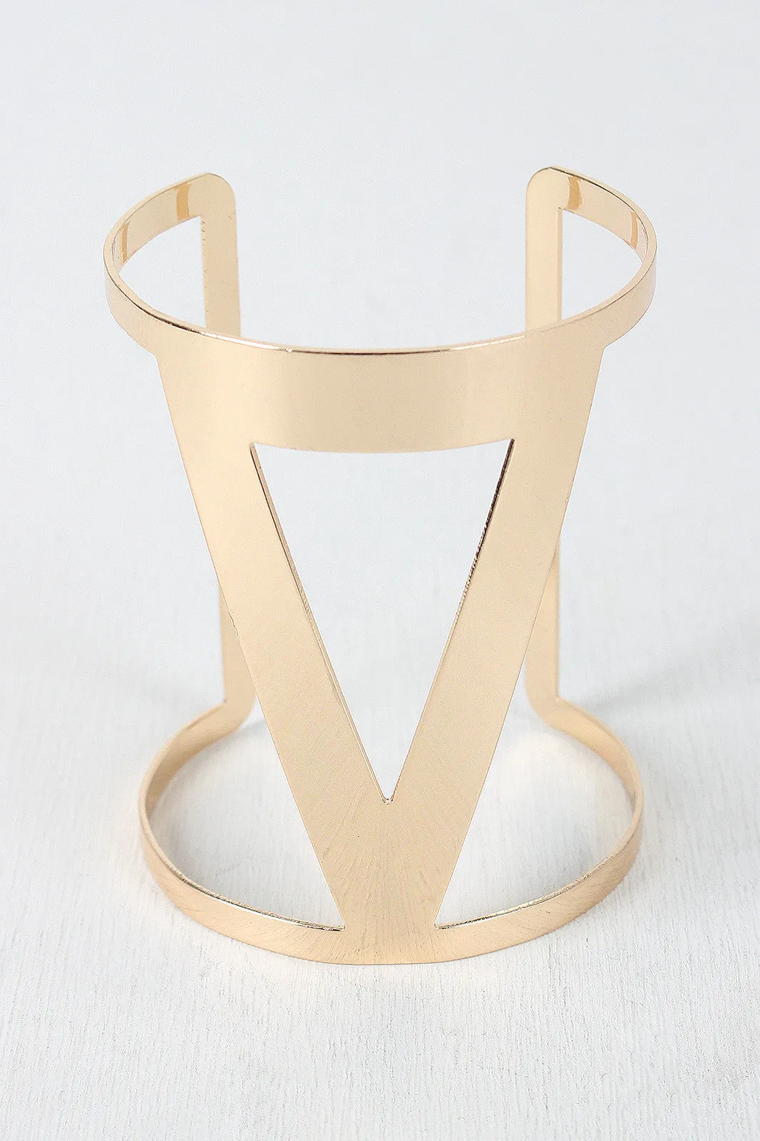 Triangle Cut Out Cuff Bracelet