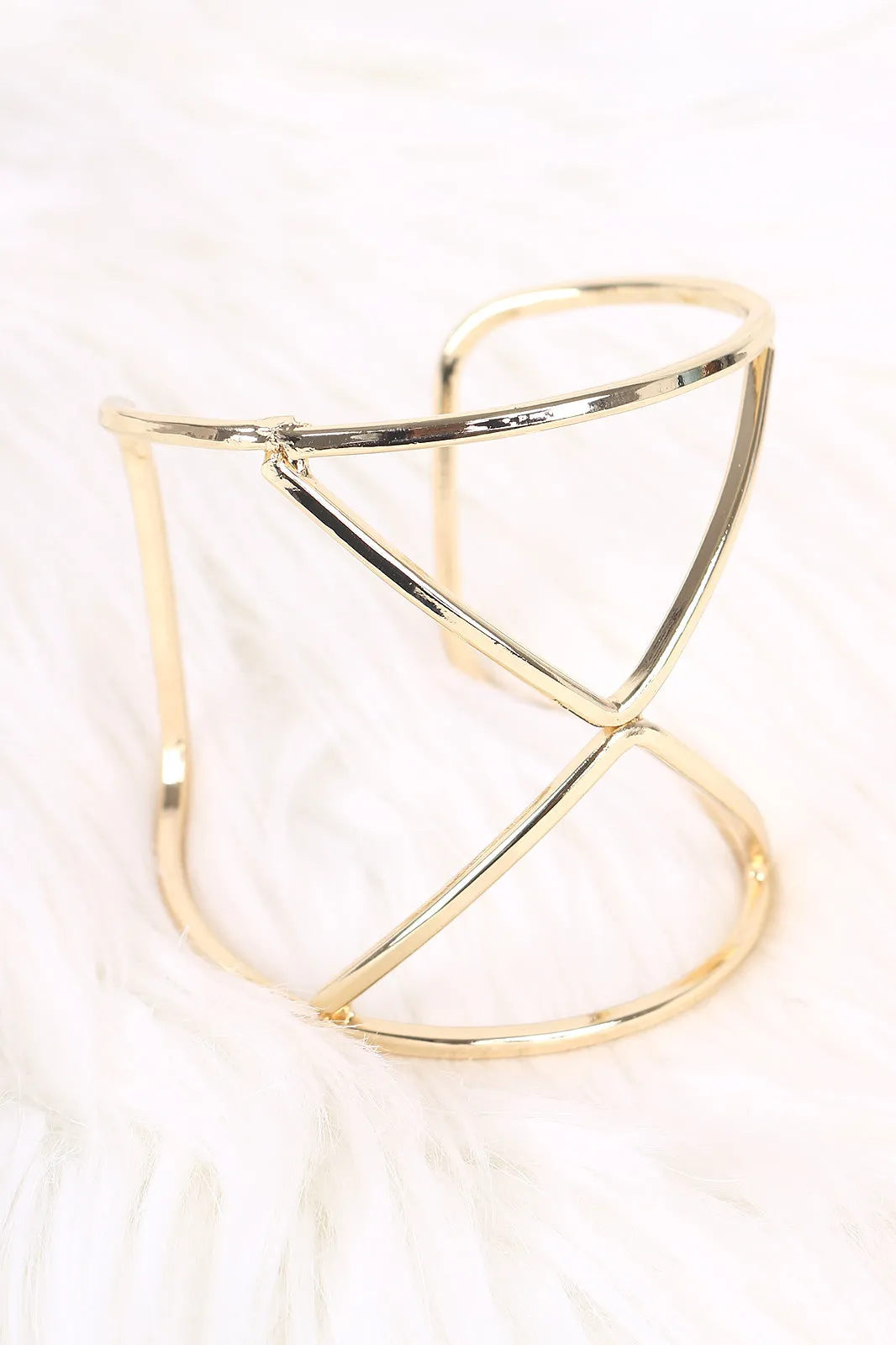 Triangles Wire Cuff Bracelet