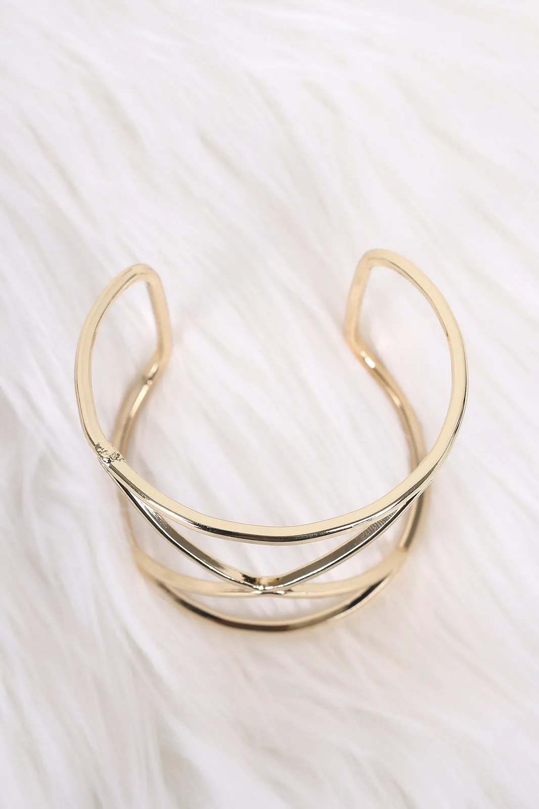 Triangles Wire Cuff Bracelet