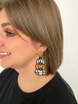 Triple Pumpkin Earrings