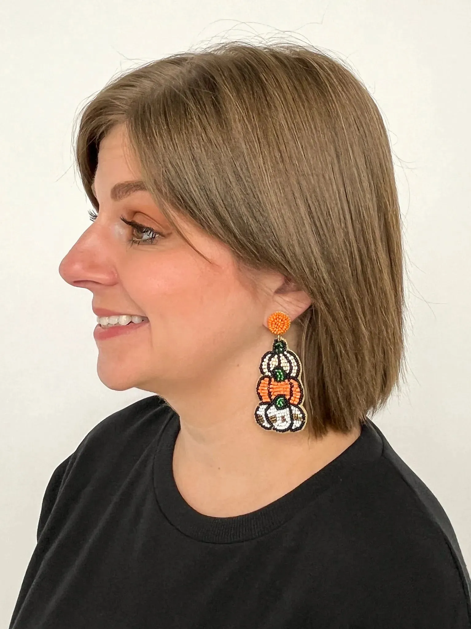 Triple Pumpkin Earrings