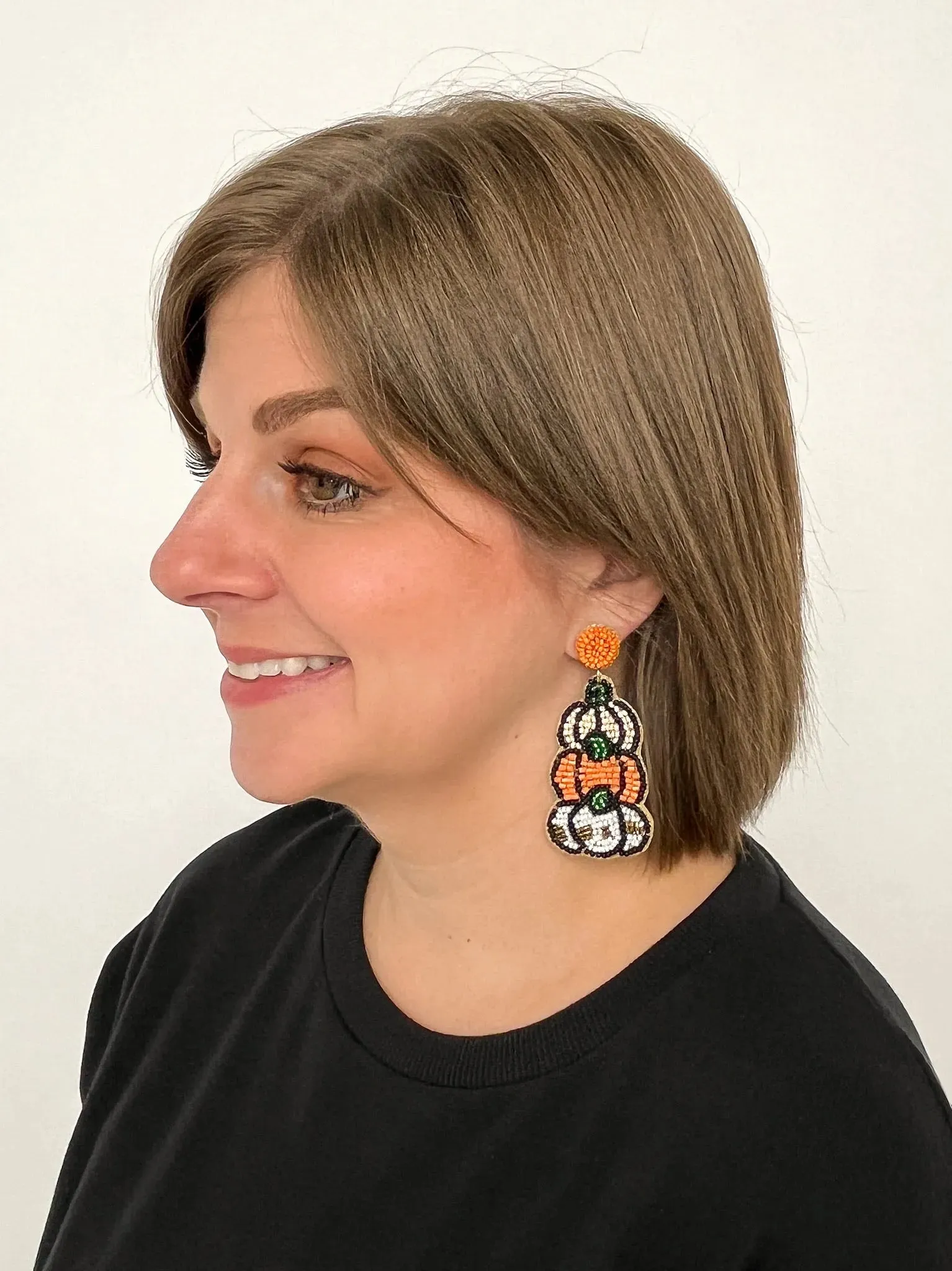 Triple Pumpkin Earrings