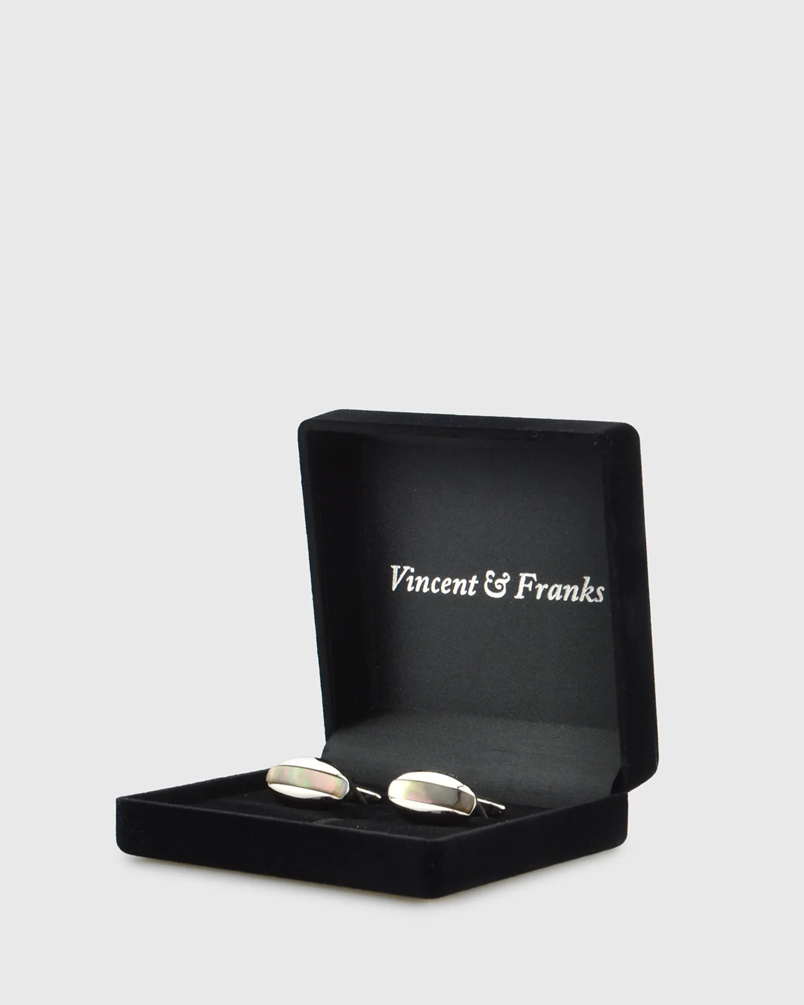 VINCENT & FRANKS VF22602A ONYX CUFFLINKS