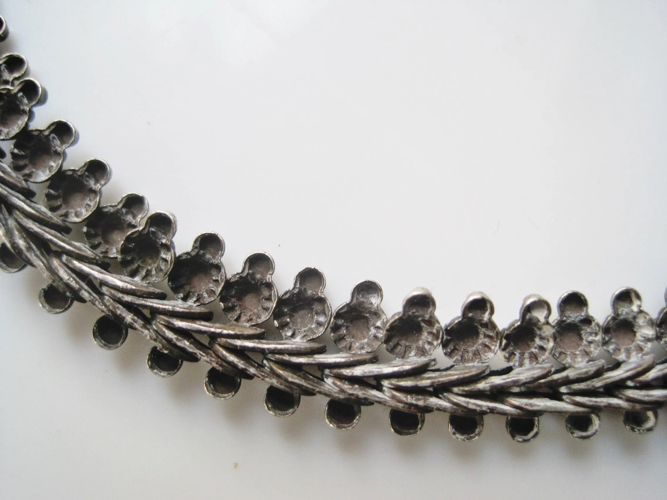 Vintage Silver Indian Choker Necklace