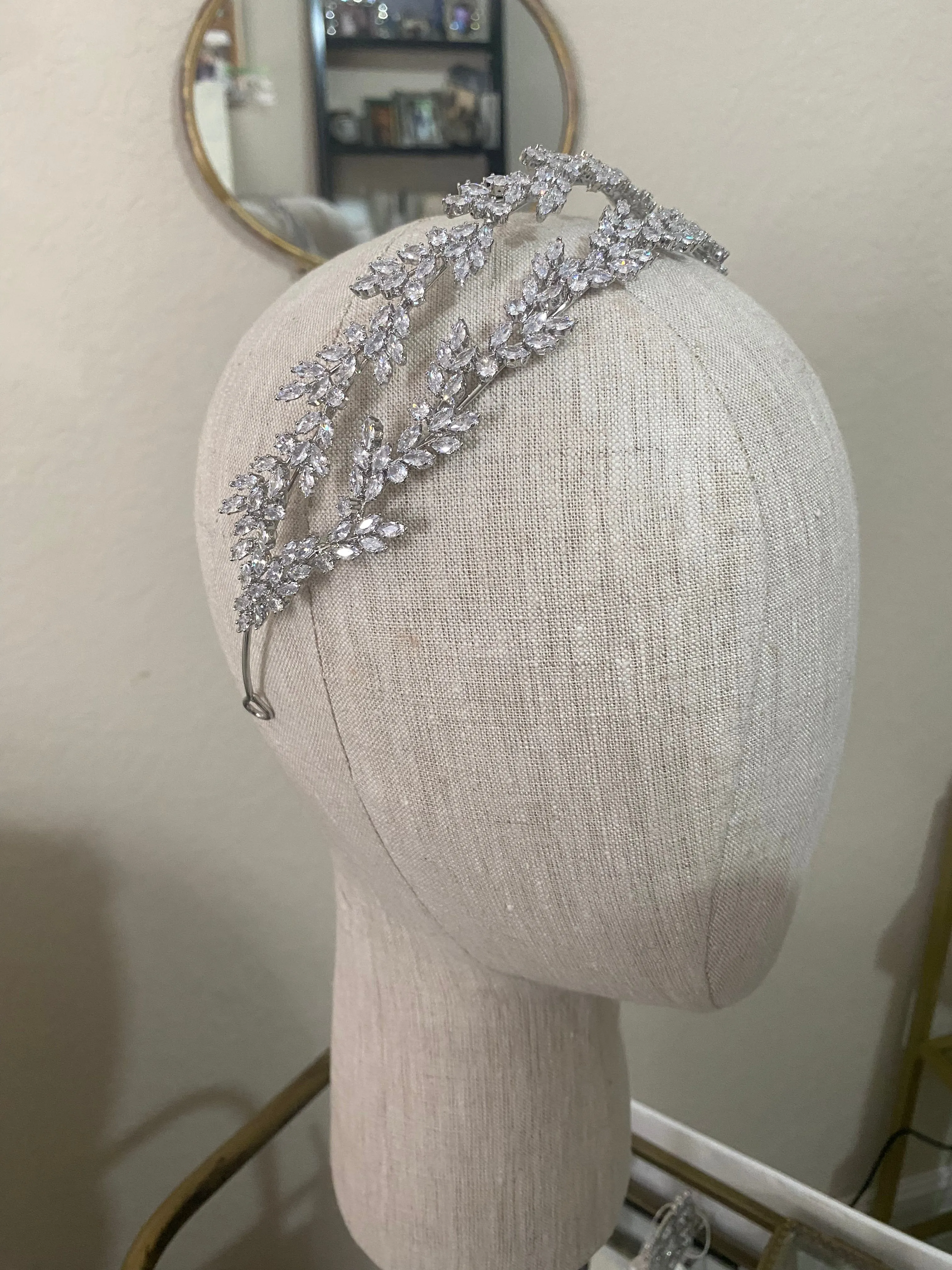 WARREN Simulated Diamond Headband Headpiece