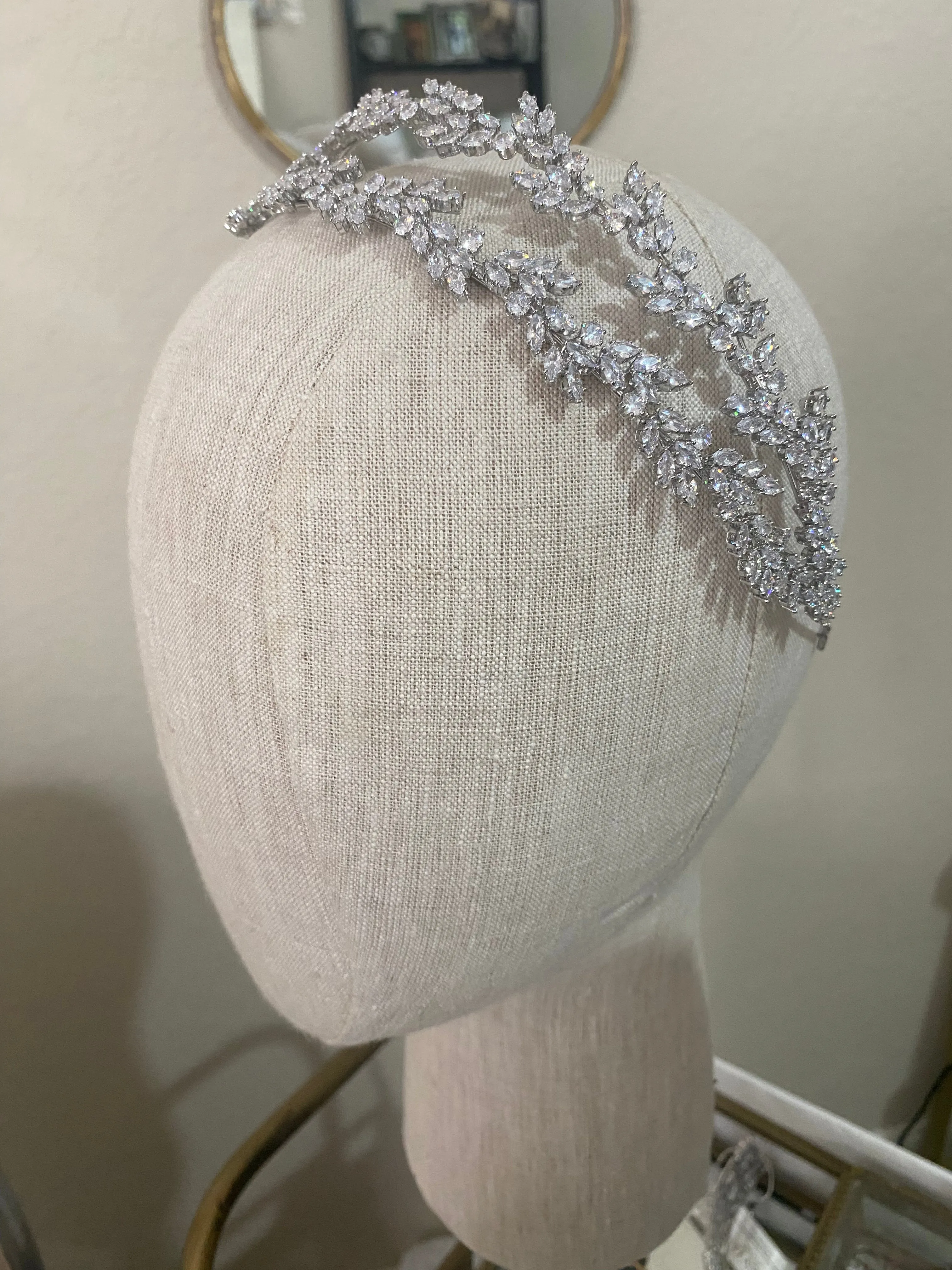 WARREN Simulated Diamond Headband Headpiece