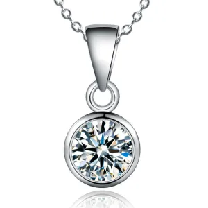 Women's Pendant S925 Sterling Silver Zircon Pendant for girls