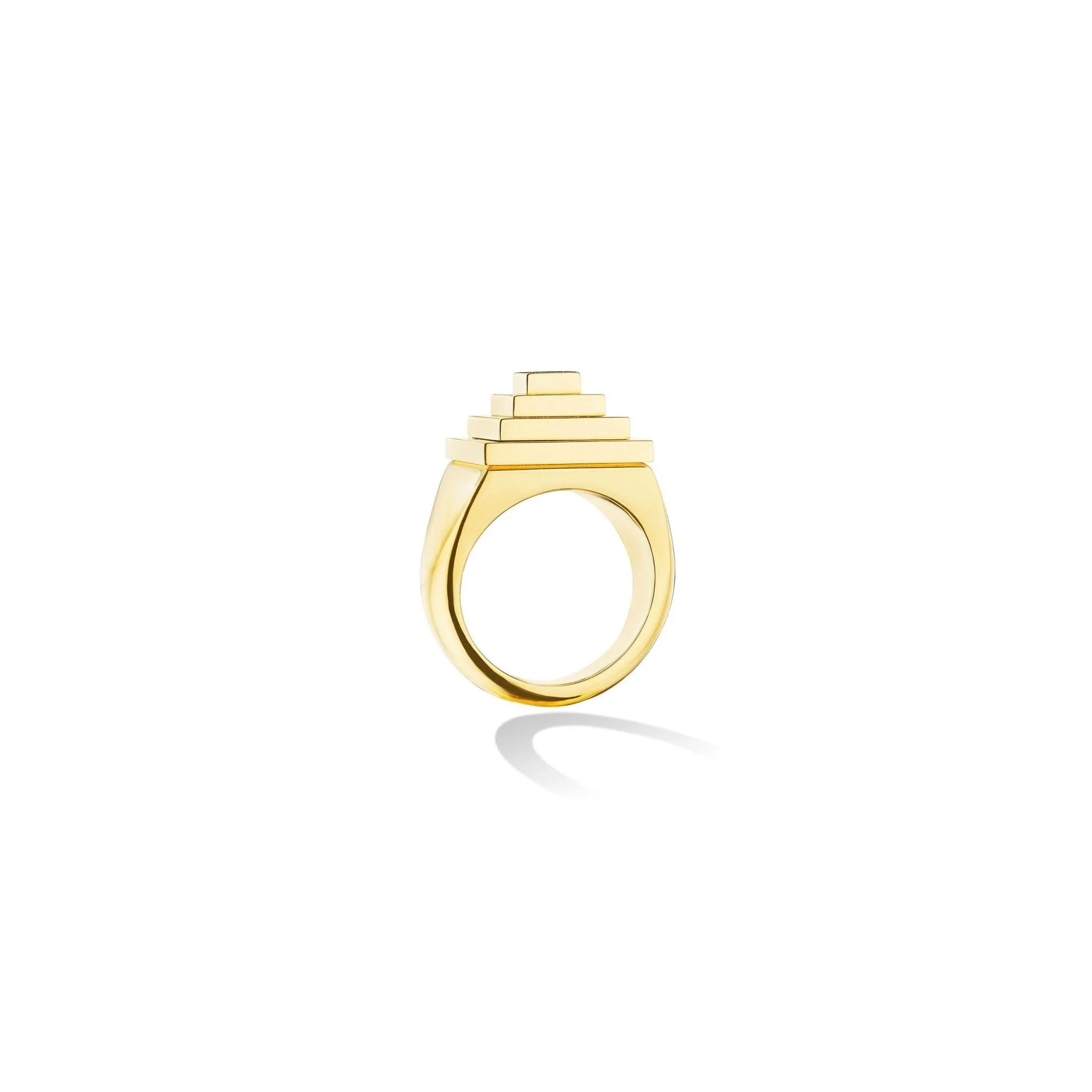 Yellow Gold Foundation Signet Pinky Ring