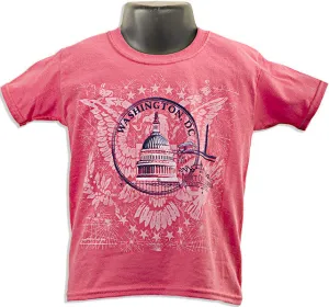 YTDC03C Youth T DC Circle CORAL SILK