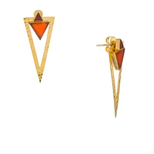 Zaha, Red Onyx Gold Vermeil